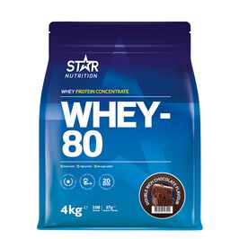 Star Nutrition Whey-80 4kg Whey-80 Myseprotein 4 kg Double Rich Chocolate