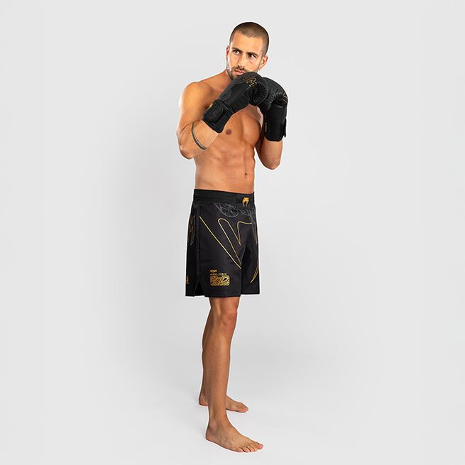 Serpenti Fightshorts Svart Sølv Gull