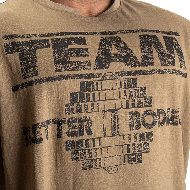 Team Pump Cover Iron Tee, Army Green Melange