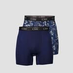 ICANIWILL Sport Boxer 2 Pack Navy Grey