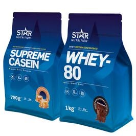 Star Nutrition Dag och nattpaket proteinpulver Dag- og nattpakke Myseprotein + Kasein