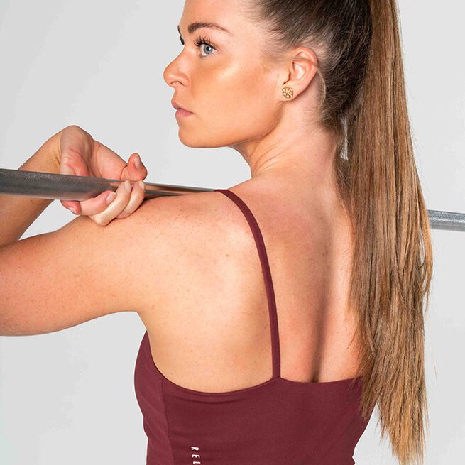 Relode Core Crop Top, Red