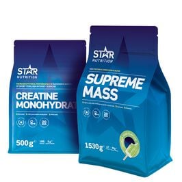 Star nutrition Gainer pack Supreme Mass Gainer + Kreatin-pakke
