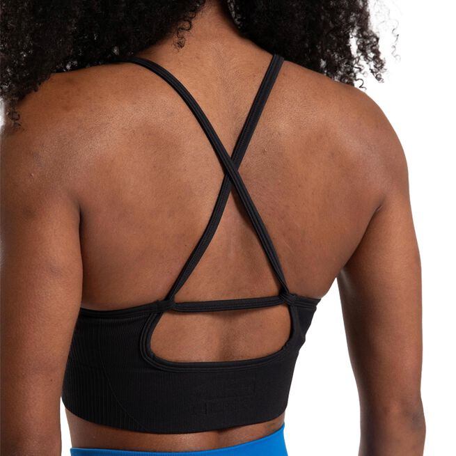 Olivia Seamless Sports Bra, Black