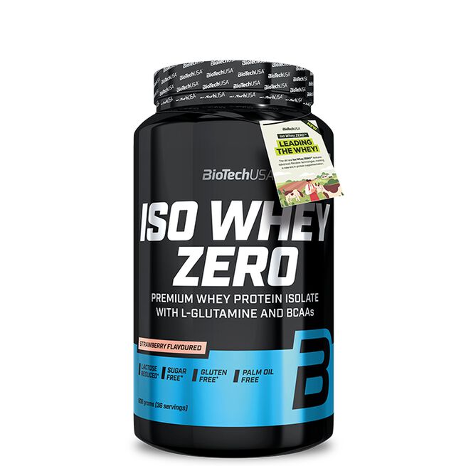Iso Whey Zero Laktosreducert Myseproteinisolat 908 g Strawberry