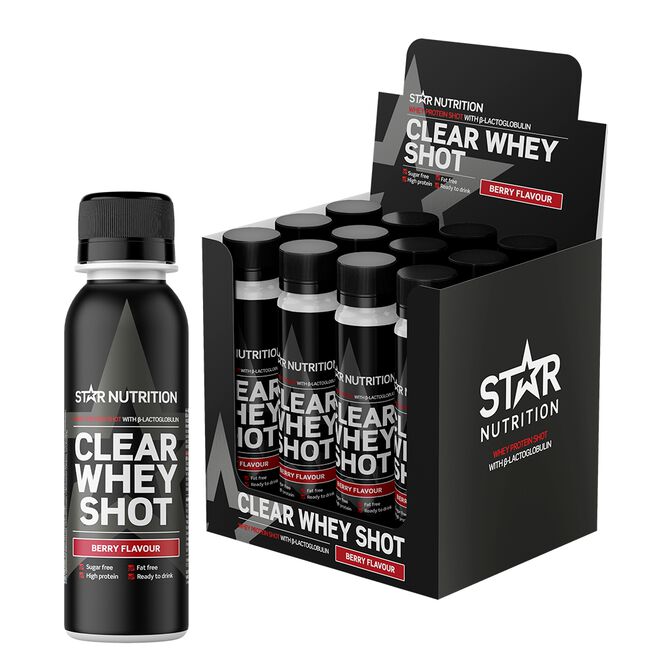 12 x Clear Whey Myseprotein Shot 100 ml Berry