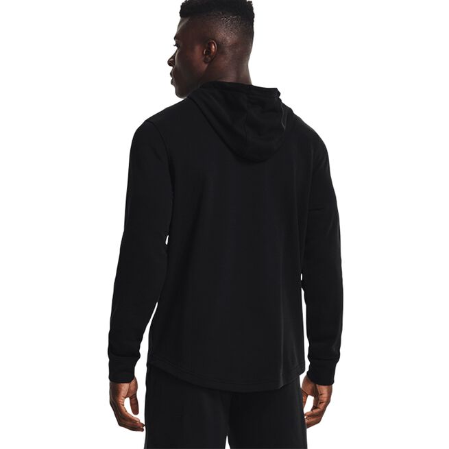UA Project Rock Terry Hoodie, Black/Stone, S 