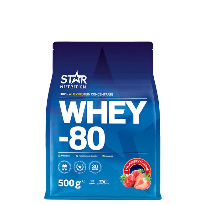 Whey-80, 500 g Strawberry