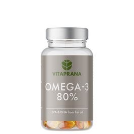 Vitaprana Omega-3 80%, 100 kapslar  Omega-3 80% 100 kapsler