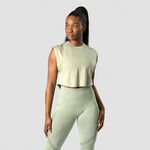 ICANIWILL Rush Cropped Tank Top, Light Sage Green