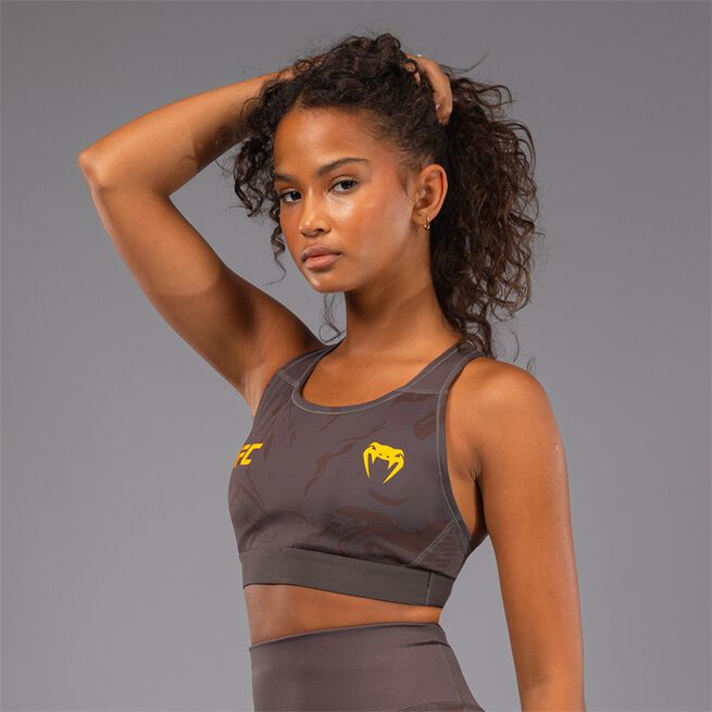 UFC Fusion by Venum Fight Week Women's Sports Bra Earthen Brown