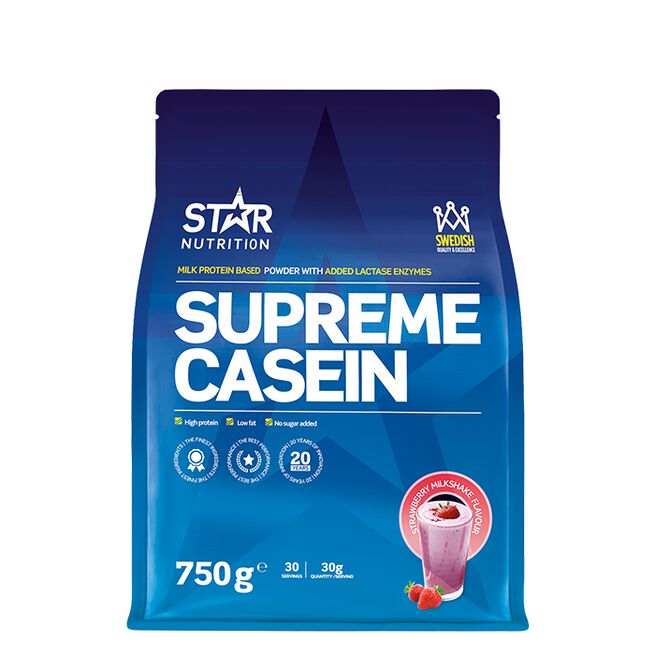 Supreme Kasein 750 g Strawberry Milkshake