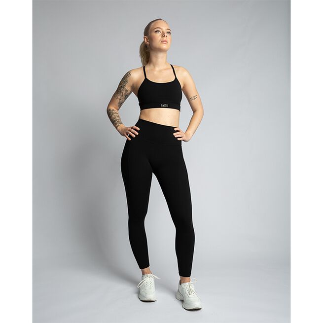 Studio Light Sports Bra, Matte Black