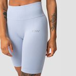 ICANIWILL Ribbed Define Seamless Biker Shorts, Cloudy Blue