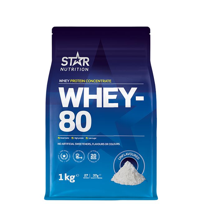 Whey-80 Myseprotein 1 kg Naturell