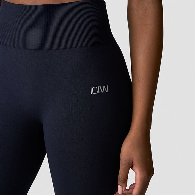 Seamless treningstights Marineblå