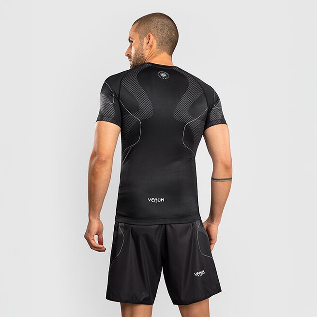 Nexus Rashguard Kort Erme Svart Sølv