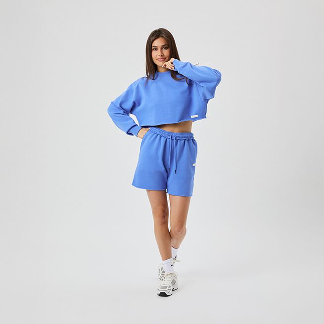 Studio Oversized Croppet Sweatshirt Marineblå