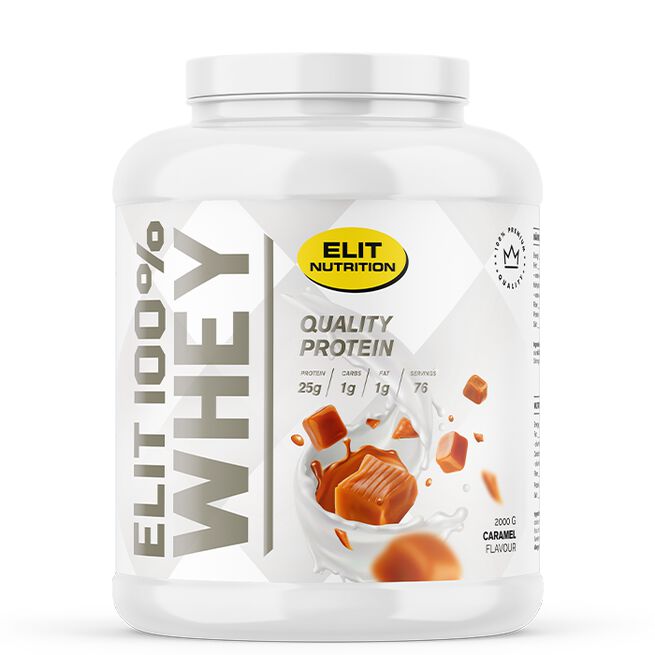 ELIT 100% Whey Myseprotein 2000 g Caramel
