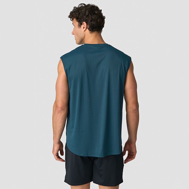 Stride Ermeløs T-skjorte, Mørk Blågrønn