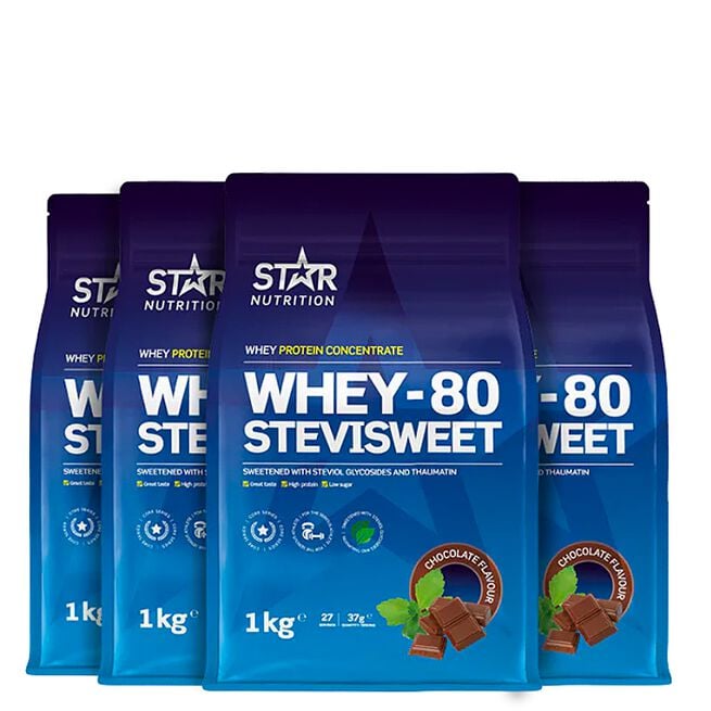 Mix&Match Whey-80 SteviSweet Myseprotein 4 kg