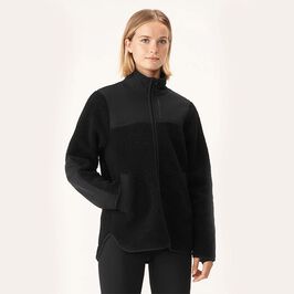 Röhnisch Phoebe Pile Jacket, Black Phoebe Pilejakke Svart