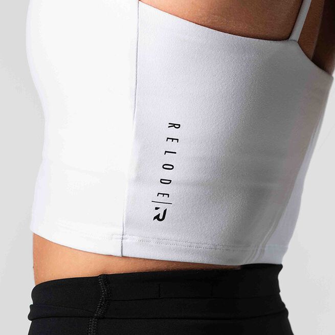 Relode Core Crop Top, White