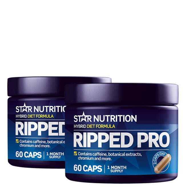 2 x Ripped Pro Fettforbrenner 60 kapsler