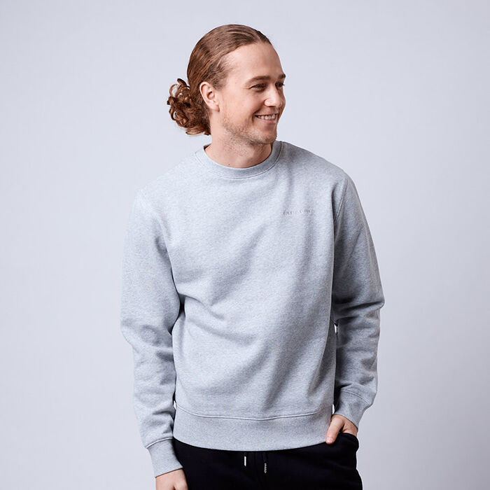 Men's Core Crew, Grey Melange