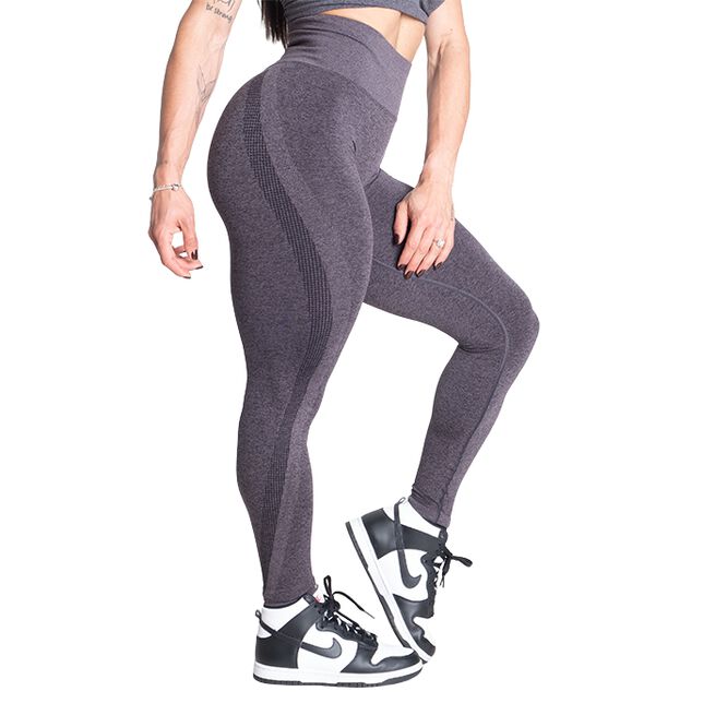 Curve Scrunch Leggings, Black Melange