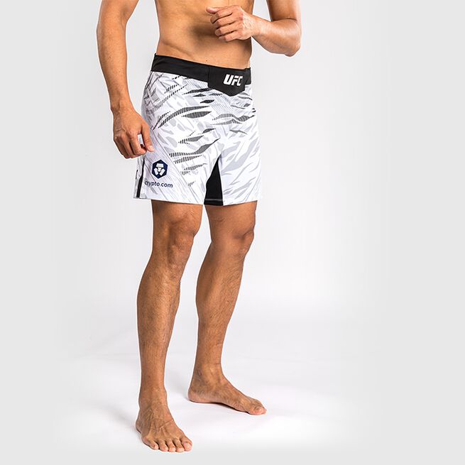 UFC Fusion Authentic Fight Night Men's Fight Shorts Short Fit White