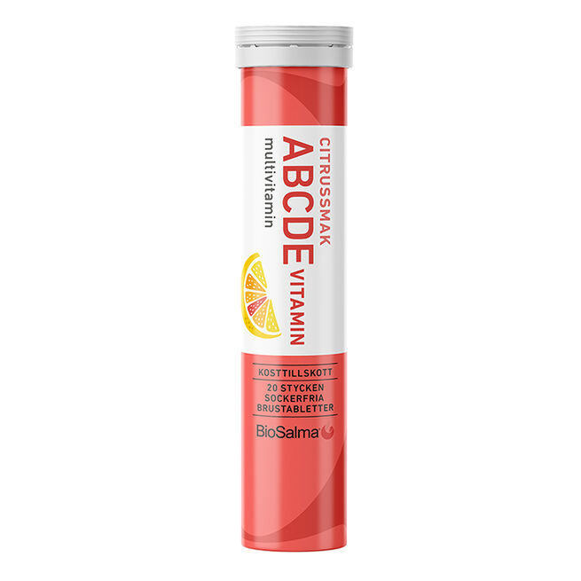 ABCDE-vitamin Sitrus 20 brustabletter