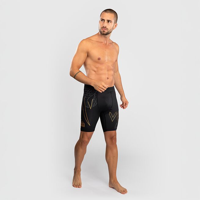 Serpenti Vale Tudo-Shorts Svart Sølv Gull