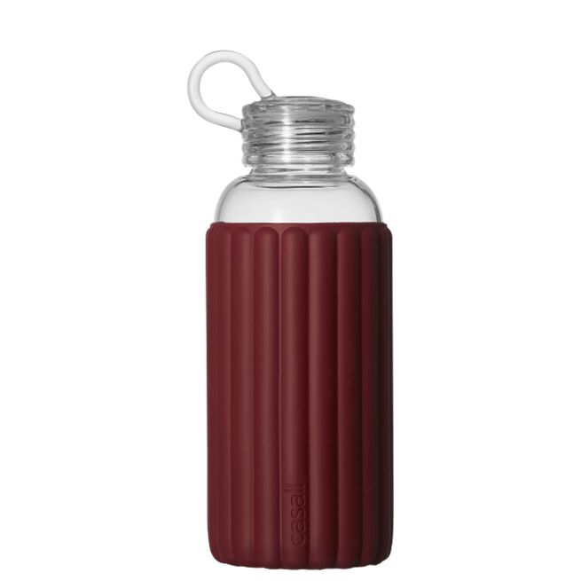 "Vannflaske Glass 0,5 L Rød"