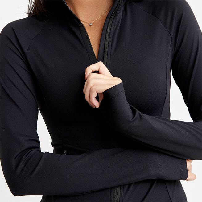 Zip Cardigan Svart
