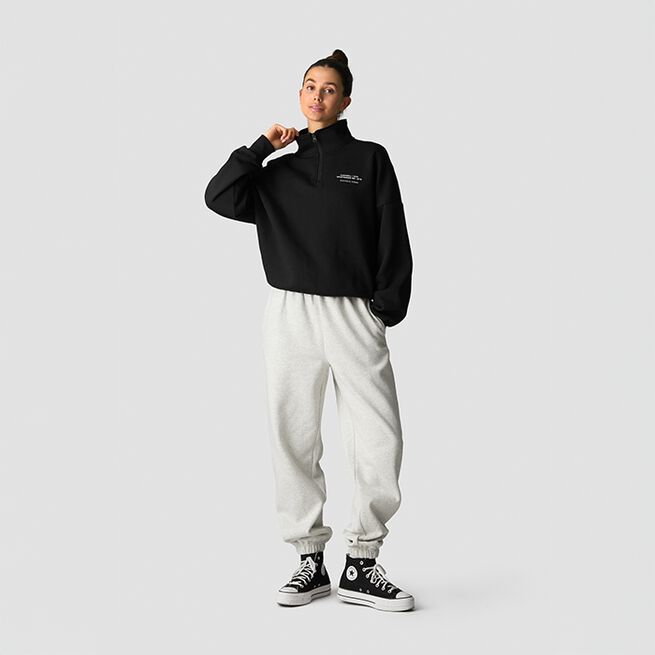 Everyday 1/4 Zip Crewneck Svart