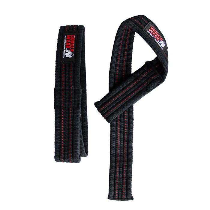 Hardcore Lifting Straps Svart/R&oslash;d
