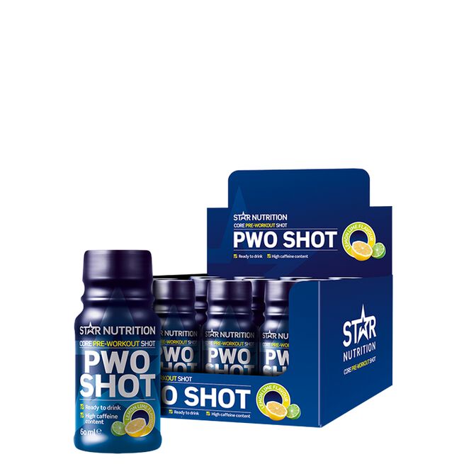 12 x Star Nutrition PWO Shot, 60 ml, Lemon Lime 