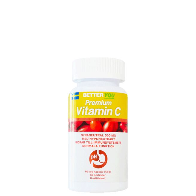 Premium Vitamin C 60 kapsler