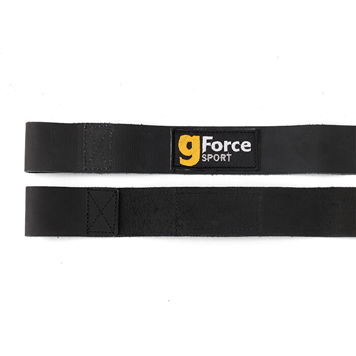 Lifting Straps L&aelig;r Svart