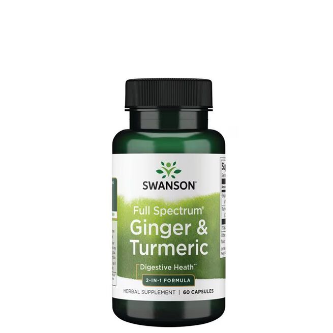 Full Spectrum Ginger & Turmeric 2-in-1 Formula 60 kapsler
