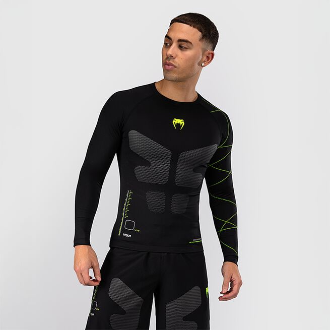 Training Camp 4.0 Rashguard Langermet Svart Grønn