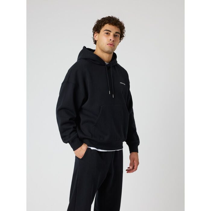 Borg Oversized Hettegenser Svart