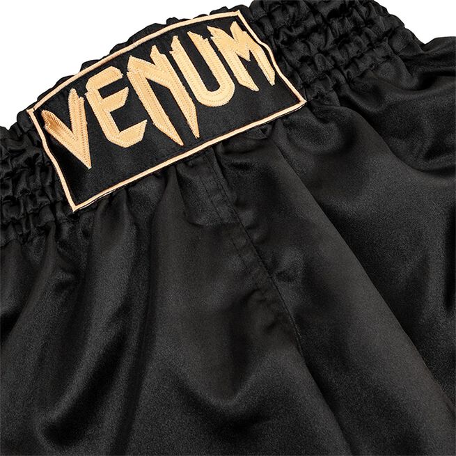 Classic Muay Thai Shorts Svart/Gull