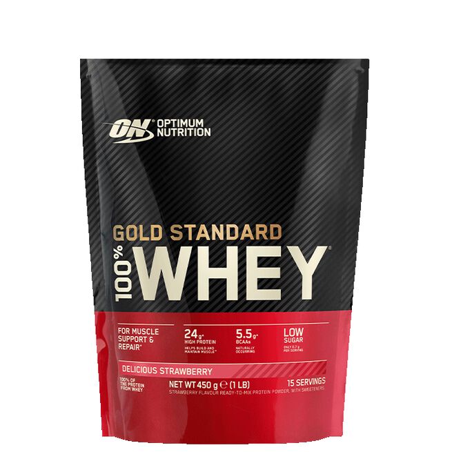 100% Whey Gold Standard 450 g Vaniljeis Delicious Strawberry