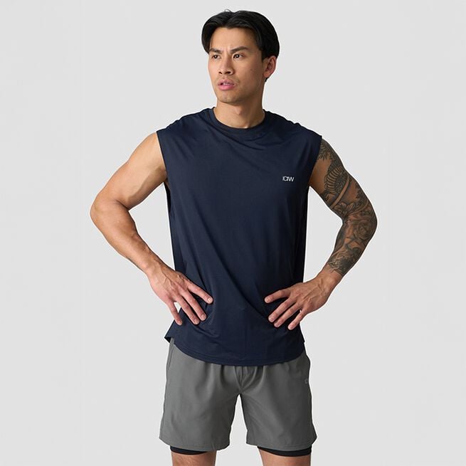 Stride Singlet Marineblå