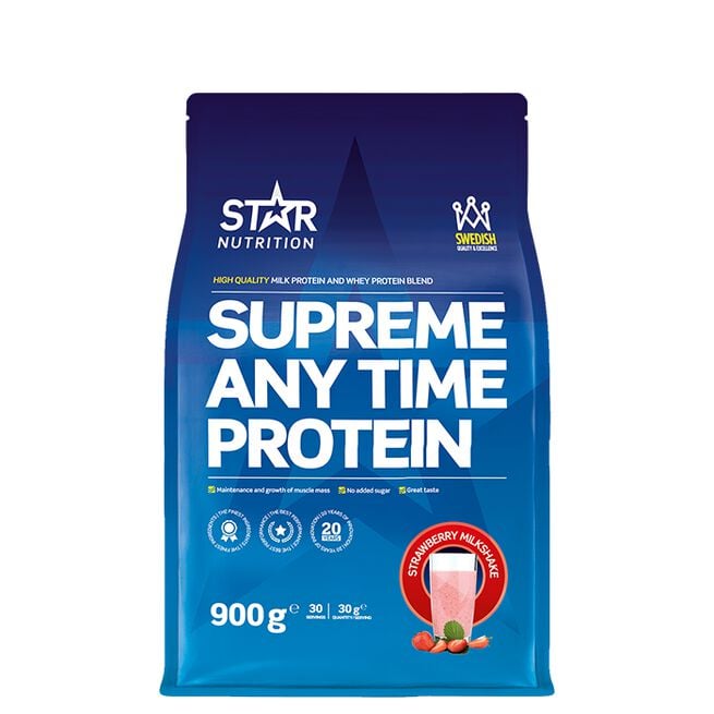 Supreme Any Time Myseprotein 900 g Strawberry Milkshake
