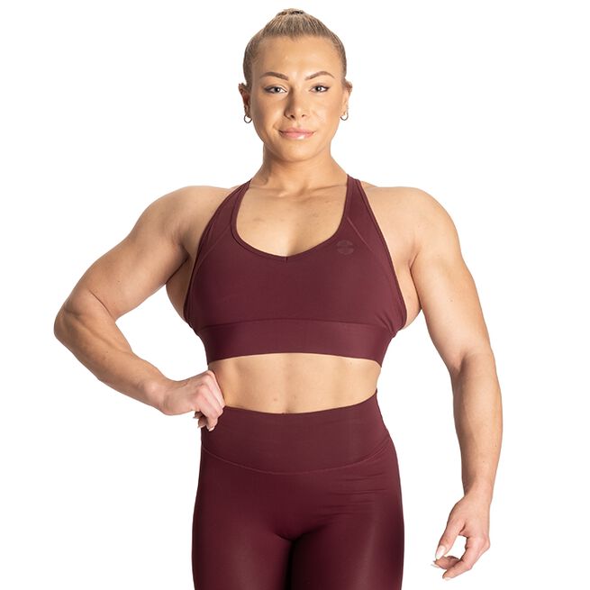 Core Sports Bra, Maroon