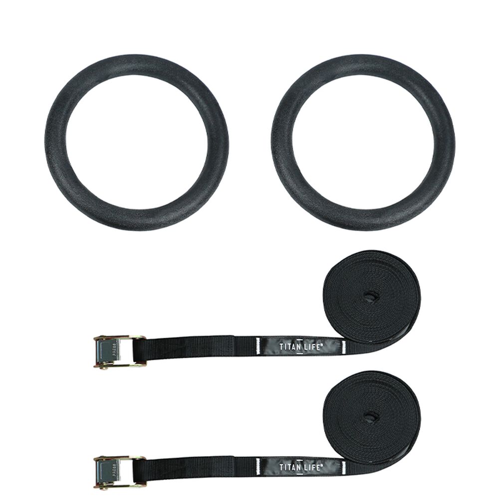 Titan LIFE Gym Rings svart, bilde 1 av 2