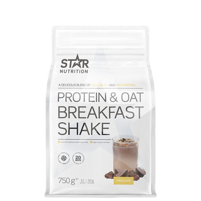Protein & Havre Måltidserstatning Shake 750 g Chocolate